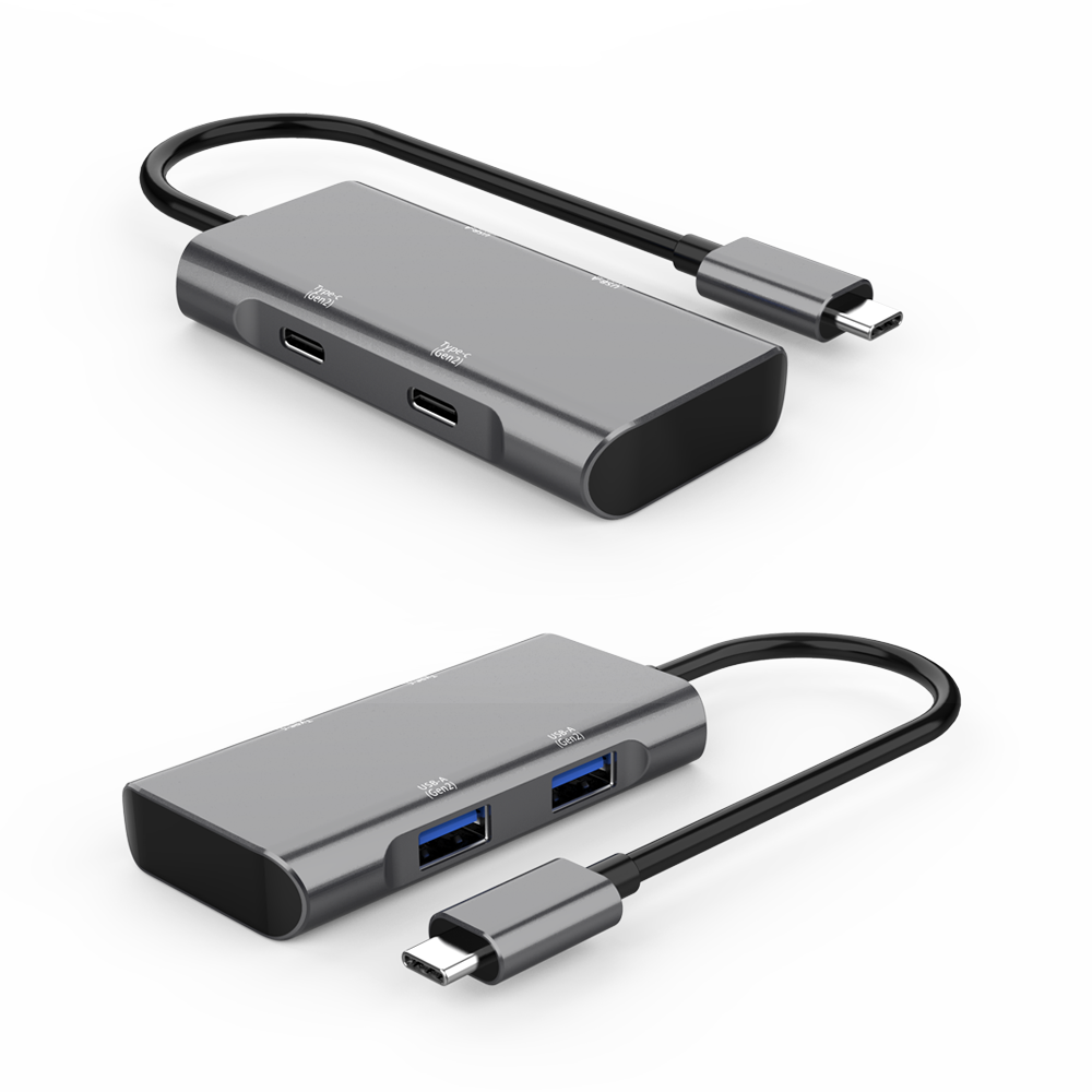 USB-C to USB-A 10G+USB-C 10G Hub – GHE